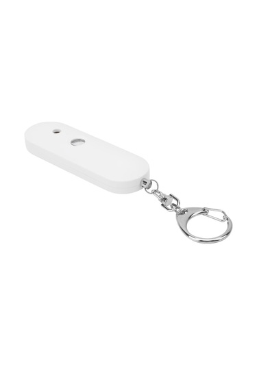 Yüksek Kaliteli Çift Hoparlör Su Geçirmez Kendini Savunma Alarm Anahtarlık W/led Işık Siyah