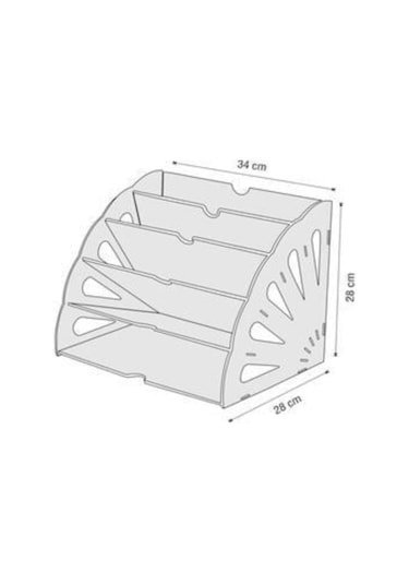 Dosya Düzenleyici Evrak Rafı Masa Organizer Masaüstü Toplayıcı N11.140