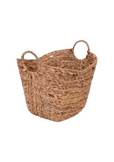 Uzun Dokuma Sepeti Antrasit - Bej