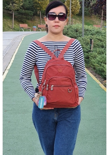 Duomino Kiremit Sırt Çantası Günlük Mini Boy By Nemo Group-Kiremit
