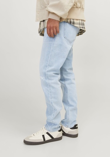 Jack & Jones Erkek Erik 712 Tapered Fit Jean 12255431 Blue Denim