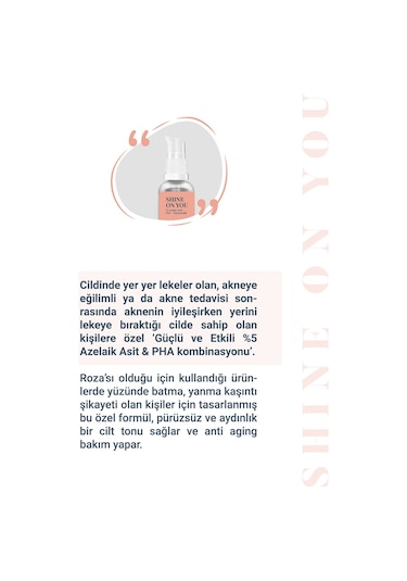 She Vec Shine On You Azelaik Asit Hassas Ciltler İçin Akne ve Leke Karşıtı Bariyer Koruyucu Krem 30 ML
