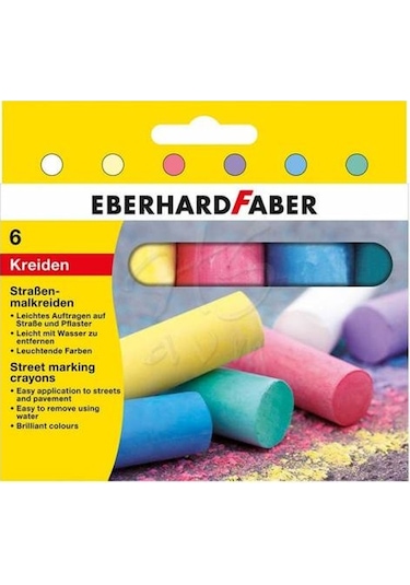 Faber Castell Eberhard Faber Sokak Işaretleme Pasteli 6 Renk