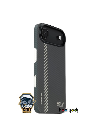 İphone Uyumlu 17 Air Kılıf M-safe Şarj 600d Güçlü Kamera Çerçeveli Pure Kevlar Fiber Turuncu-siyah Hafif İn