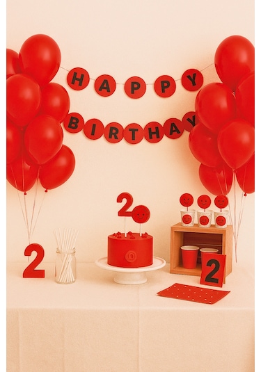 Pastel Balon 12 İnç 10'lu Kırmızı