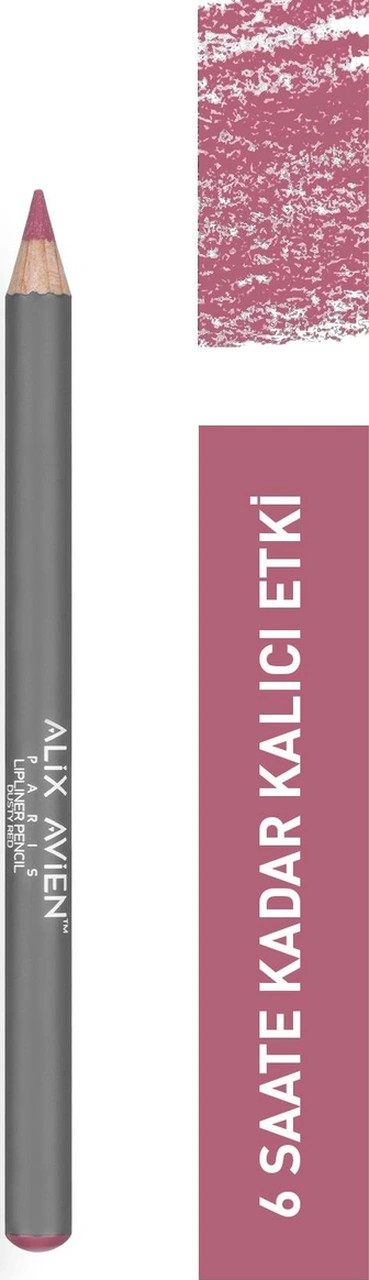 Alix Avien Uzun Süre Kalıcı Dağılma Yapmayan Nemlendirici Dudak Kalemi Lipliner Pencil Dusty Red