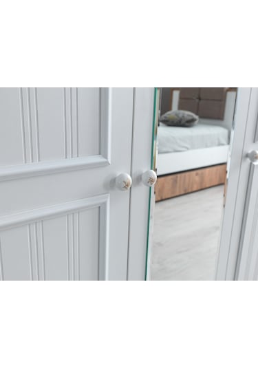 Yalı Modern 3 Kapaklı Aynalı Elbise Dolabı 125 60 211