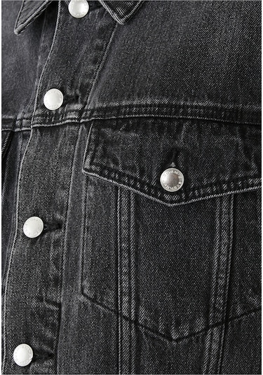 T By Alexander Wang Oversize Trucker Ceket Koyu Gri