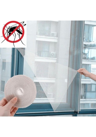 Pencere Sinekliği Cırt Bantlı 150x130 Cm Çift Kanat Sineklik Sivrisinek Engelleyici Pencere Sinekli