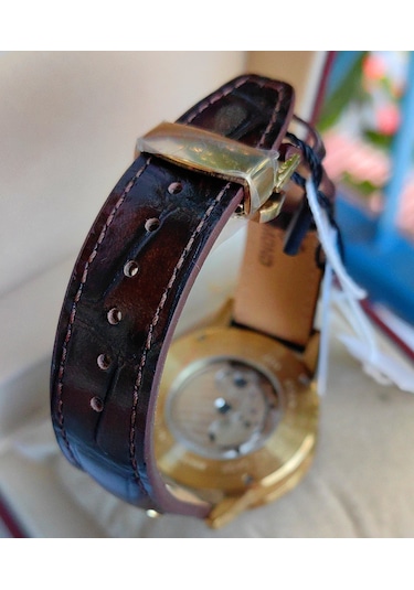 Raymond Star Serisi Yeşil Kadran Otomatik Erkek Kol Saati Altın