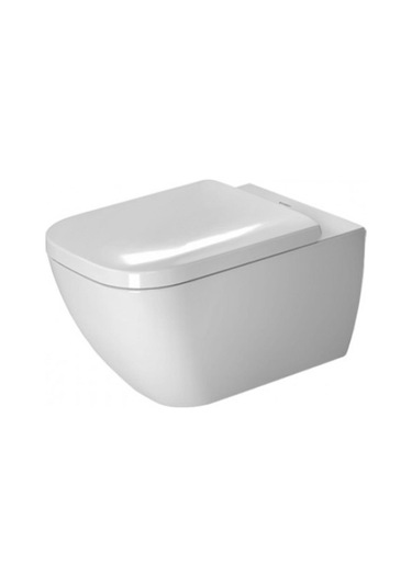 Duravit Happy D.2 Rimless Kanalsız Asma Klozet Yavaş Kapanır Klozet Kapağı Dahil Beyaz, 2222390075 Beyaz