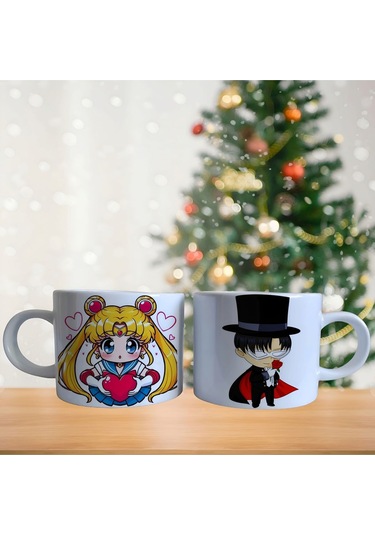 Ay Savaşçısı Ve Maskeli Şövalye Porselen Fincan Takımı 715 Beyaz