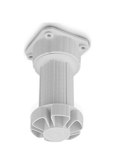 4 Adet - 10 X 15 Cm Aralığında Ayarlı Beyaz Baza Ayağı Plastik