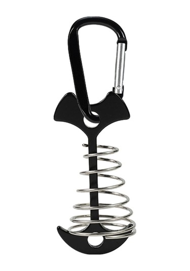 Trendooze Yaylı Siyah Kılçık Karabina İle Güverte D-şekilli Çivi Çapa Çadır Bahis At6546 Aotu Alüminyum Alaşımlı - Bq Siyah