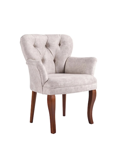 Yılkı Magaza Comfortcraft Luxe Berjer - Kafe Otel Mutfak Sandalyesi Tekli Koltul Krem