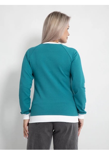 Halıma.style İnce Kumaşlı Temel Günlük Sweatshirt 326258206 Açık Mavi