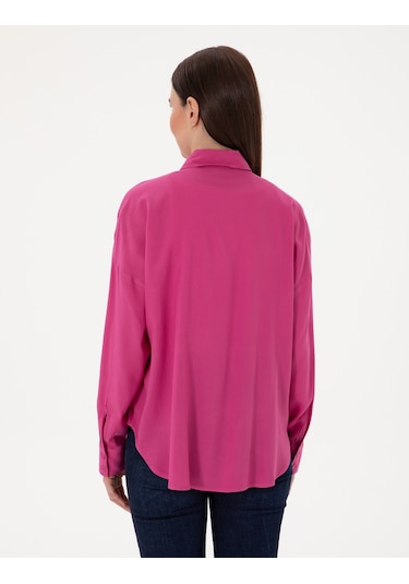 Pierre Cardin Kadın Fuşya Gömlek Desenli 50311567-vr023 Fuşya