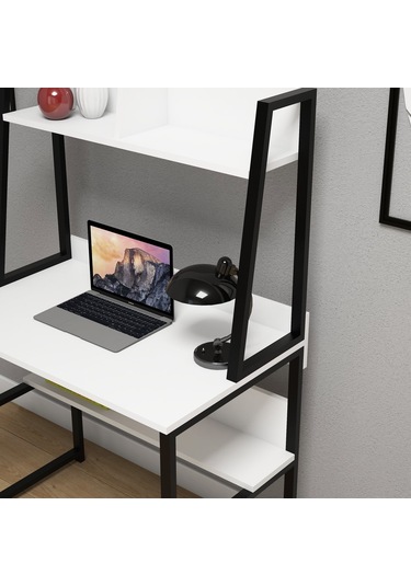 Yesst Momento 90 Cmraflı Çalışma Masası Beyaz