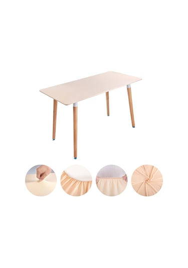 Suntek Esnek Masa Örtüsü Yıkanabilir Patio 4ft Şampanya