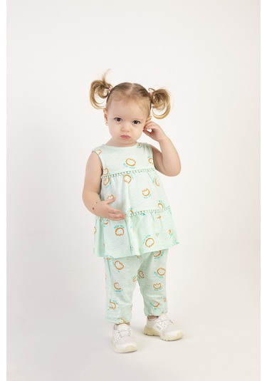 Harika Kids Kız Bebek Tunik Model Alt-üst Takım 001