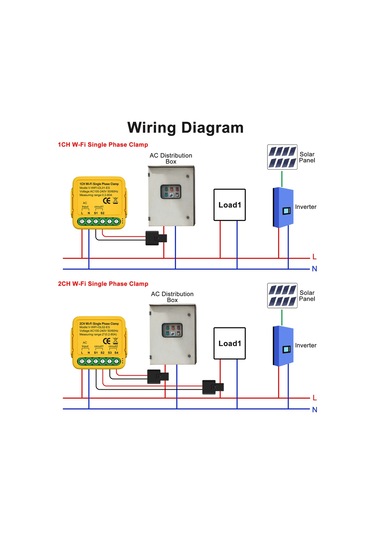 Tuya Wifi Akıllı Ev Enerji Monitörü 2.4ghz Akıllı Enerji S6907-2