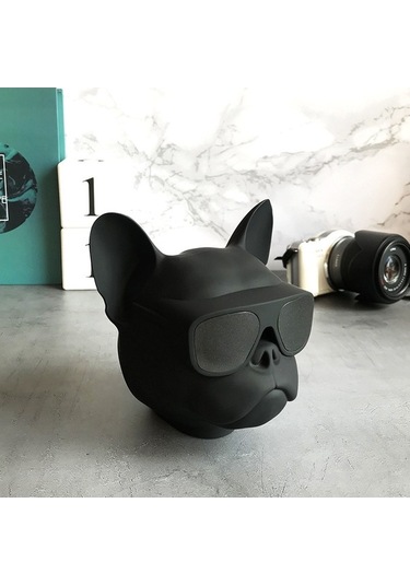 Flybuy Bluetooth Hoparlör Bull Dog Head, Kablosuz Subwoofer, Kompakt, Taşınabilir Ses Sistemi, Aile Ve Arkadaşlar İçin