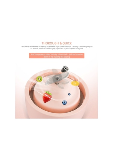 Taşınabilir Şarj Edilebilir Meyve Sıkacağı Çok Renkli