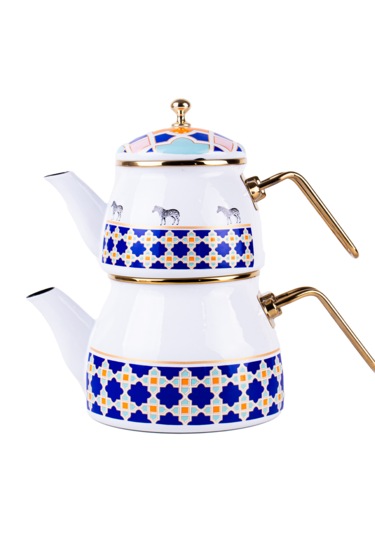 Jaolu Emaye Çaydanlık