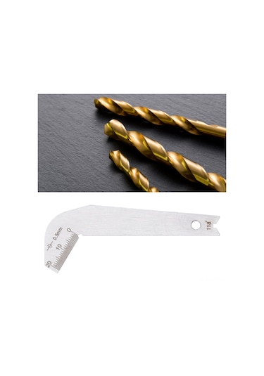Maiyame 118 Açıklı Ince Çelik Matkap Ucu Ölçer, 0-20mm Aralığında 0.5mm Hassasiyetli Matkap Uç Kalibrasyon Aracı