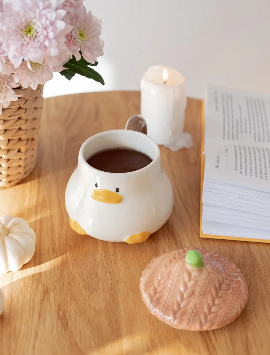 Perex Kapaklı Kupa, Büyük Kupa, 400 Ml 294696834 Beyaz