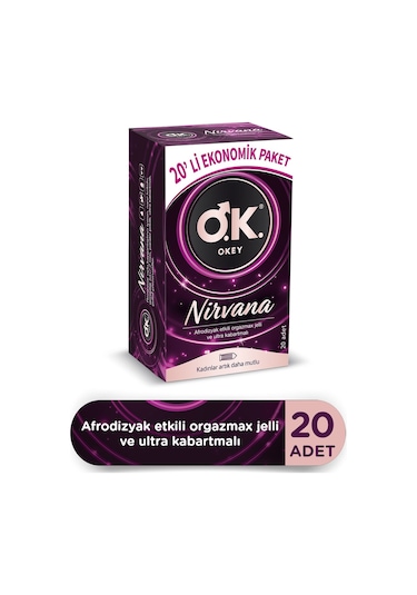 Okey Nirvana Prezervatif 20'li