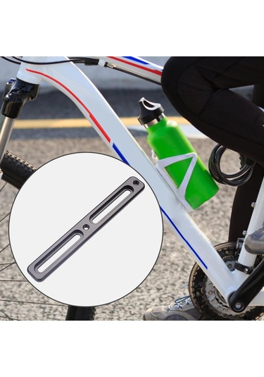 Suntek Bisiklet Şişe Kafesi Adaptörü Ayarlanabilir Siyah