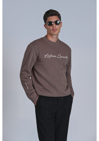 Lufian Loved Erkek Sweatshirt Bakır 112030137100450 Bakır