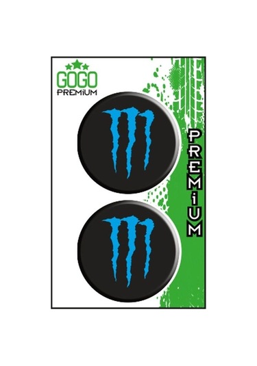 Monster 3 7x7 Cm İkili Damla Etiket
