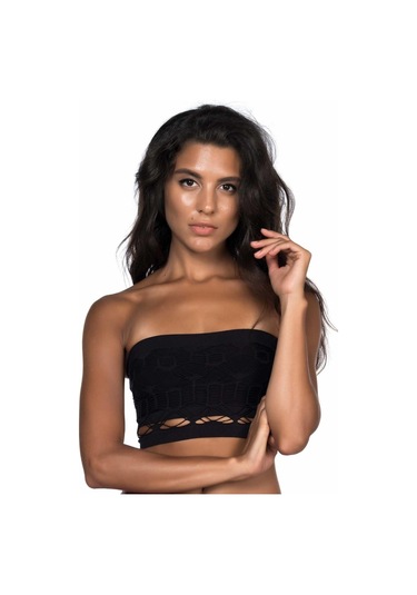 Beyaz Mı Emay 4050 Double Örgü Toparlayıcı Straplez Büstiyer Beyaz