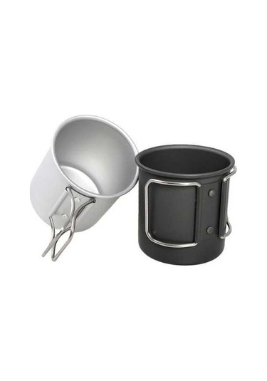 Dancemonkey Cbtx Hk280 Alüminyum Kamp Kupası, Taşınabilir Katlanır Seyahat Kupası Altın