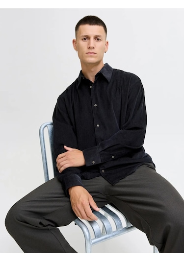 Jprccascot Corduroy Kadife L/s Shırt 12282351 Lacivert