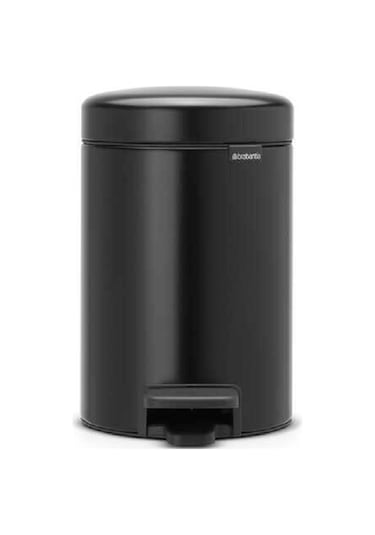 Çöp Kovası, Pedallı, Soft, 3lt - Mat Siyah Mat Siyah