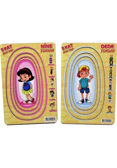 1113-1114 Cc Ahşap    Memo Nine-Dede-Torun Yapboz