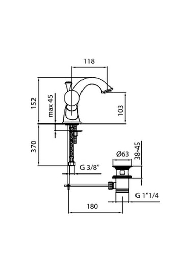 İtalyan Webert Karenina Lavabo Bataryasi Krom-swarovsky Taşli