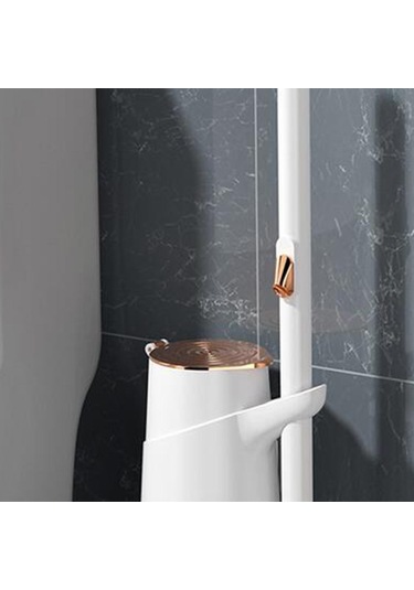 Suntek Magideal  Tek Kullanımlık Tuvalet Fırçası Klozet Dolum Başlığı Pot-10x-mavi-kafa