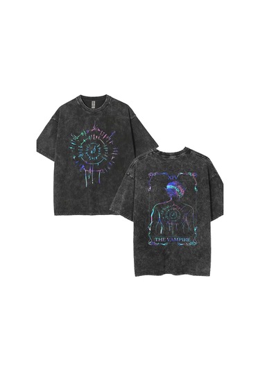 Dshztooma Baldurs Gate 3 Astarion Vintage Elf T-shirt - Erkek/kadın Rahat Yıkama Y2k Tshirthaki Haki