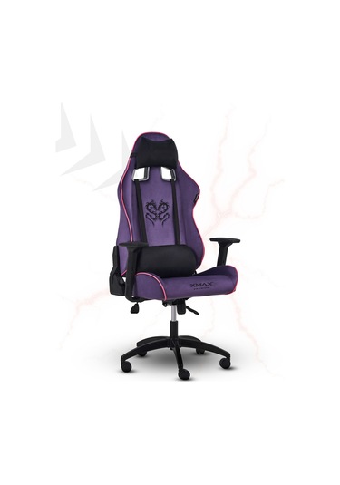Rio Plus Balerion Terletmez Kadife Kumaş Mor Gaming Oyuncu Koltuğu -5 Mor