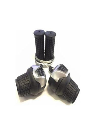 Bisiklet Grıp Shıft Vites Kolu 7 Li Index Kdsg-43 Shmn Model Gri - Siyah