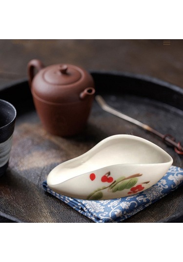 Suntek Ev Büfe Kiraz Için Seramik Dozaj Kabı Porselen Tek