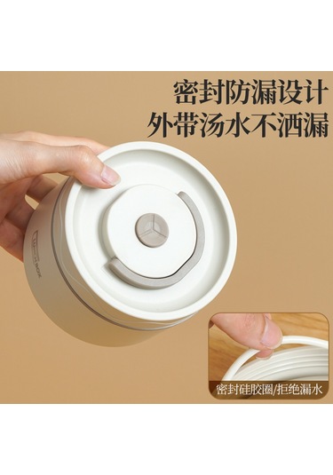 Hangfox 304 Paslanmaz Çelik Isı Saklama Yemek Kutusu, Mikrodalga Uygun, Çok Katlı, Öğrenci/ev Kullanıma Uygun, Beyaz, 4 Adet + Isı Saklama Çantası Beyaz