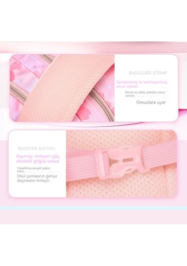 Kuromi Çocuk Okul Çantası Ekose Okul Çantası Büyük-mor 02-65-956 Mor