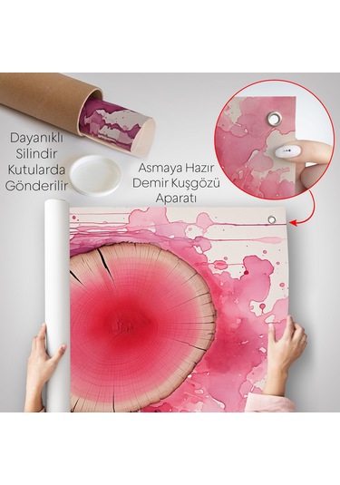 Keşilmiş Kanlı Ağaç Duvar Örtüsü-7653