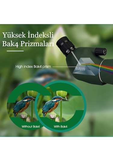 Interstech 25-75x70 Zoom Monoküler Teleskop Dürbün Gece Görüşü Su Geçirmez