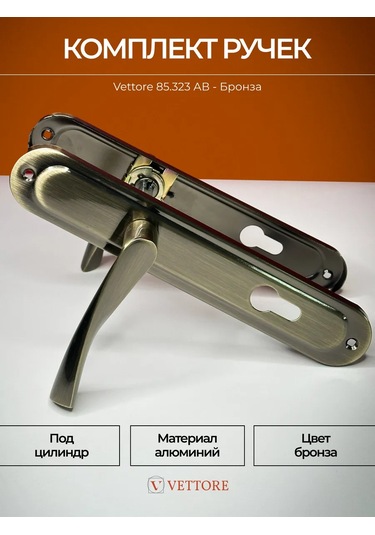 Vettore Giriş Ve Oda Kapıları İçin Kapı Kolu Bronz 152967767